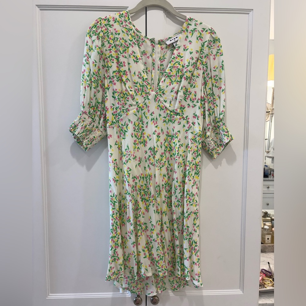 Rixo x Target floral puff sleeve dress
